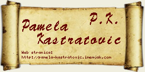 Pamela Kastratović vizit kartica